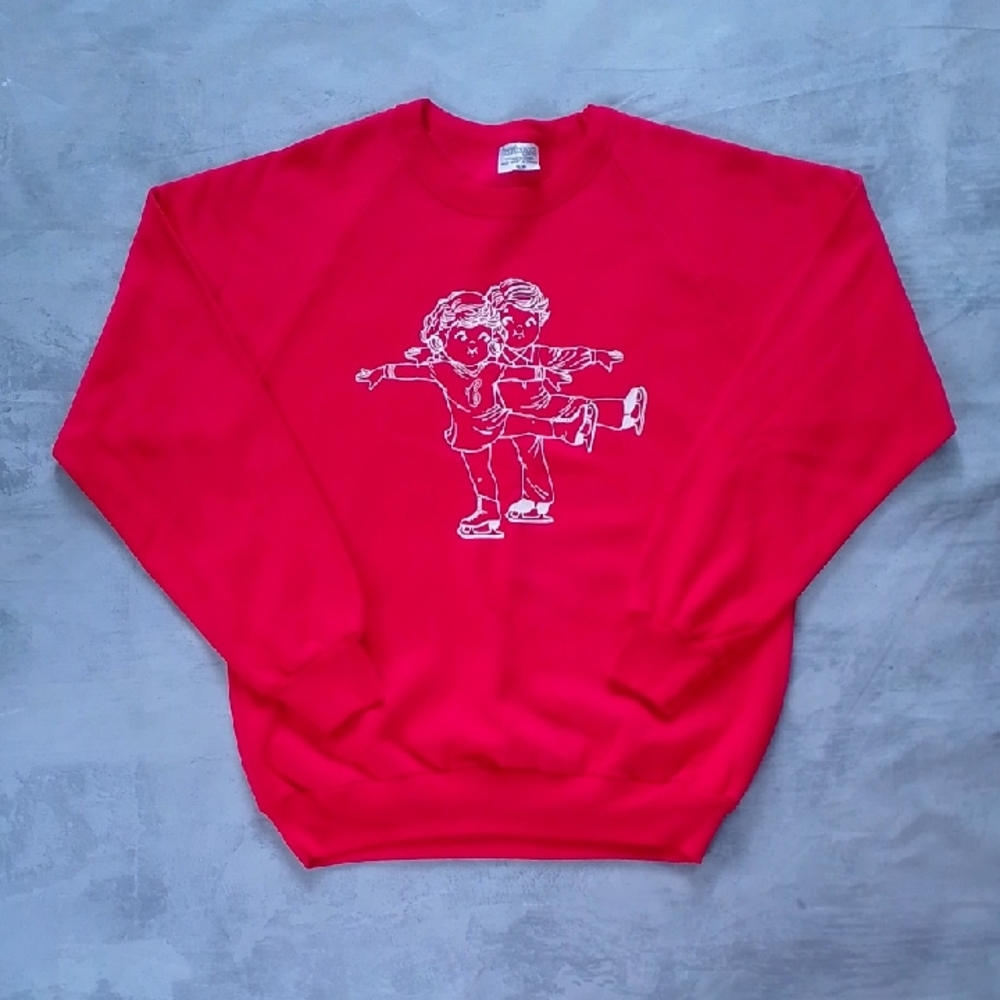 Vintage 1983 CAMPBELL'S SOUP KIDS FIGURE SKATING WINTER OLYMPICS Crewneck
